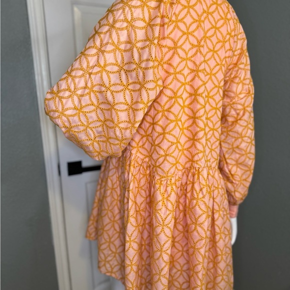 Roill Women A-Line Lace Loose. Baroque Button Down Long Sleeve Dressss.  #119 - Picture 10 of 14